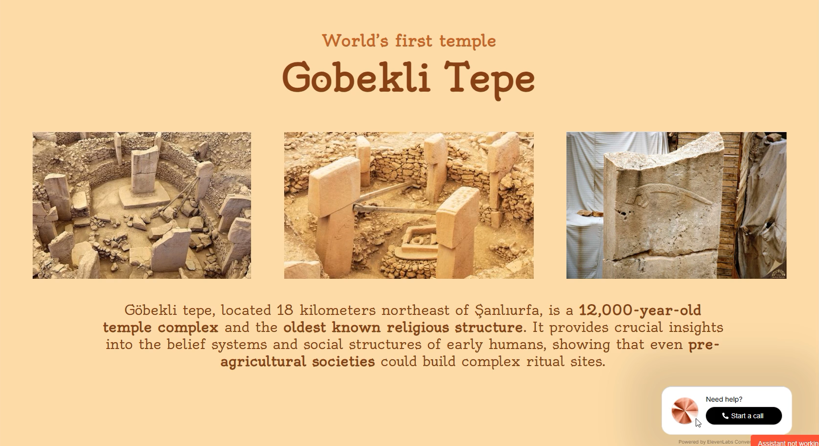 Gobekli Tepe Interactive eLearning
